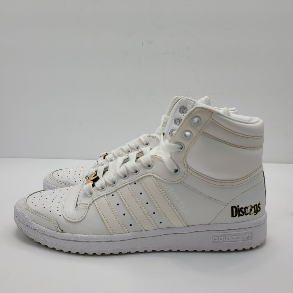 Adidas Top Ten Discogs Hi White Classic Mens Basketball Shoes S84596 US Size 6.5 - Picture 2 of 8